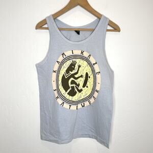 Vintage Kamikaze Skatewear Marquee 1988 Tank Top Mens Medium Gray USA